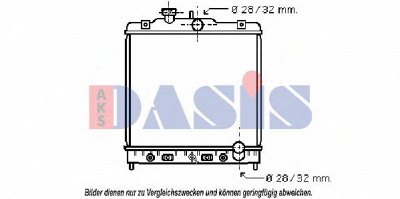 AKS DASIS 103000n -  Радиатор, охлаждение двигателя